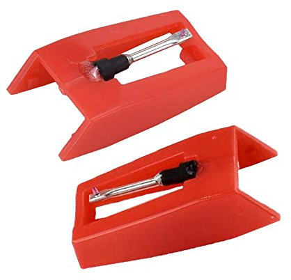 Plattenspieler-Nadeln, Diamant-Ersatz-Stylus-Nadeln für Vinyl-Schallplattenspieler, LP, Phonographen, 2 Stück