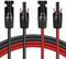 Solarkabel Verlängerung 6mm², Solarkabel 5m Verlängerungskabel, Photovoltaik Solar Kabel Adapterkabel, Verbindungskabel Solarstecker, IP68 Wasserdichtem Stecker 10AWG für Solarpanel PV Solaranlage