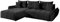 GRAINGOLD Ecksofa Decor L 280 x 190cm - Bequemes, Elegantes Schlafsofa mit Bettkasten, Kissen, Schlaffunktion - Wohnzimmer Sofa im modernen Stil - T30-Schaum, Steppungen, bequemer Schlaf