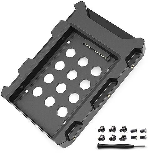 DecorStat - 2.5 to 3.5 SATA SSD Hard Drive Adapter, SSD Mounting Bracket Kit, 1 Internal Pack SSD Computer Adapter for Hard Drive, Mounting Bracket