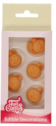 FunCakes Zucker Dekorationen Kürbis Set/12