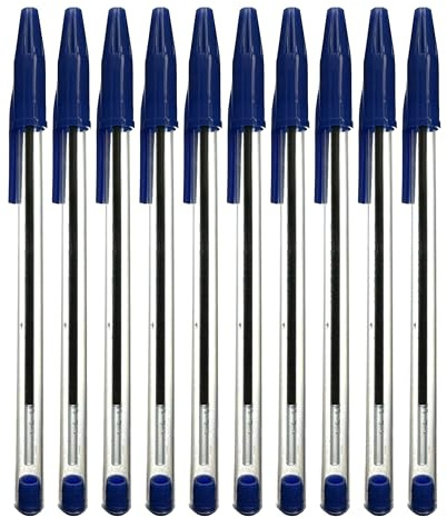 ARTH Pens Blue Ink Biro Ballpoint Multipack Box Of 50 Pens