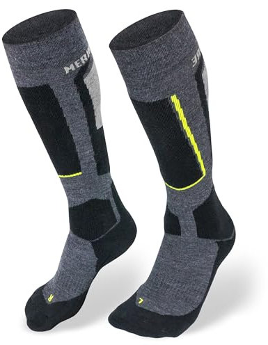 Merino Skisocken - Thermosocken Damen & Herren - extra warme Socken aus Merinowolle - Gr. 39-41