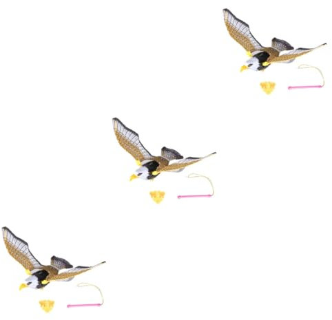Garneck Spielzeug Vogel Der Sich Dreht 3st Spielzeuge Drohne Fliegende Schleudervögel Elektronisches Adlerspielzeug Schwebendes Adlerspielzeug Blinkender Tonadler Teleskopisch Pole