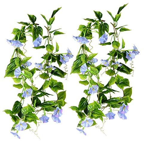 Cabilock 2 Stück Künstliche Ranken Hängende Prunkwinden 90cm Seidengirlande Pflegeleichte Wanddekoration Für Hochzeit Garten Und Outdoor