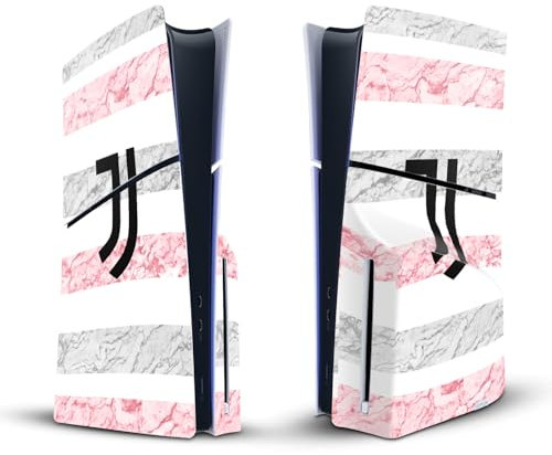 Head Case Designs Licenza Ufficiale Juventus Football Club Away 2023/24 Kit Partita Vinile Sticker Gaming Pelle Adesivo Compatibile con Sony Playstation 5 PS5 Slim Disc Edition Console