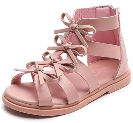 FM2018XSL Ragazze Princess Sandals Scarpe Bambini Fiore Open Toe Sandali Estivi,Rosa,36