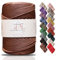 Makromecity Makramee Garn 3mm x 120m Kupfer Premium Polyester Makramee Schnur Polypropylene Yarn Basteln für Wandbehänge Umhängetasche Handtasche Runner Schnullerkette Platzteller