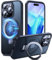 Chicfun 3-in-1 [Magnetic+KickStand+Ring Holder] for iPhone 15 Pro Max Case Stand Ring Holder Compatible with MagSafe, Military Shockproof Protective Matte iPhone 15 Pro Max Phone Case Kickstand Cover