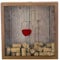 Castell Deco - Colector Corchos de Vino, Tapones de Botella, Caja de Recogida de Tapas y corchos. Shadow Box Fabricado en Madera Real y Vidrio. (Marrón)