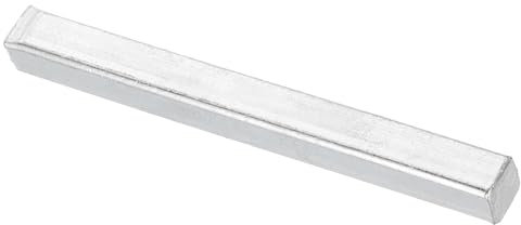 QUARKZMAN 1 Pièce de Barre de Broche de Porte, Broche de Porte Carrée de 80 mm de Long, Pièces de Rechange de Serrure de Porte en Fer pour la Plupart des Types de Poignées de Porte, Argent