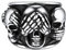 FaithHeart Men Ring, Punk Gotik Totenkopf Schädel Fingerring, Vintage Gothic Ring, Biker Ringe Größe 67, Fingerring mit Geschenkbox für Geburtstag Vatertag