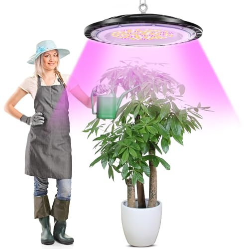 300W Lamparas de cultivo LED lámpara de planta de espectro completo, función de conexión en cadena luz LED colgante para cultivo de plantas hidropónicas de interior, invernadero, verduras, flores