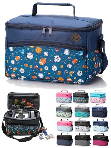 Tasche für Hörwürfel [Tasche für Toniebox und Tigerbox Touch] Aufbewahrung für Tonies Hörfiguren Starterset Transporttasche Tragetasche verstellbar mit Reißverschluss (Modell 01)