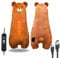 Electric Heating Pad for Period Cramps Pain Relief Adorable Menstrual USB Powered Stuffed Animal Portable Cute Soft 16.5 Cuddly Bear Neck Shoulder Back Pain Relief Gift for Daughter Girlfriend Wife
