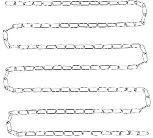 QWORK® 304 Edelstahl Kette 10m Φ3mm, Stahlkette, für Aufhängung Schaukel, Hängesessel, Hängematte, Boxsäcke