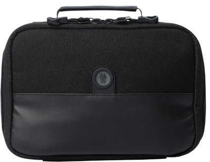 TOTTO - Bolsa Térmica Porta Alimentos 2 L, Modelo Fit, 22 x 16 x 7 cm, Bolsa Comida Trabajo, Mantiene la Temperatura hasta 5 h, Apertura 180º, Asa de Mano, Fácil de Limpiar, Color Negro