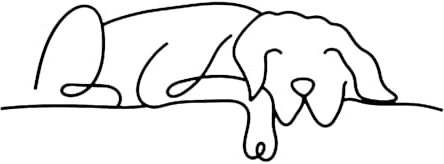 Dexlyn Minimalistische Wanddeko aus Metall, Schwarze Draht Wandkunst, Geeignet für Hundespielplatz, Hundezwinger, Hundevilla, Zoohandlung, Geschenke für Hundeliebhaber (36×15cm)