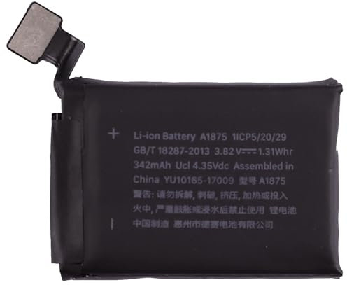 Duotipa 342 mAh Replacement Battery A1875 Compatible with Apple Watch Series 3 42 mm GPS Version Battery with Repair Tool Kit