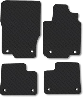 Mercedes M-Class (2012-2015) 5mm Rubber Car Mats | Heavy Duty Rubber Tailored Fit Floor Mats Full Coverage Durable Waterproof Accessories Easy Clean Anti Slip Made in the UK