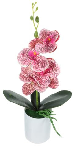 CLISPEED Orchid Designs Decor Bird of Paradise Artificial Plant Orchids Vase with Artificial Flowers Small Artificial Orchid Plants with Pots Pink Wisteria Artificial Flowers DIY Plastic