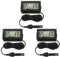 Lot de 3 Thermomètre Hygromètre Numérique avec Sonde Externes, Jauge de Température Humidité Mètre Digital Mini Température -50 à 70°C & Humidité 10 à 90% pour Aquarium Salle Séjour Reptile Incubateur