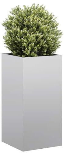 GCHDHAPB Jardinière 40 x 40 x 80 cm en acier galvanisé pour la maison et le jardin, pelouse et jardin, pots et jardinières