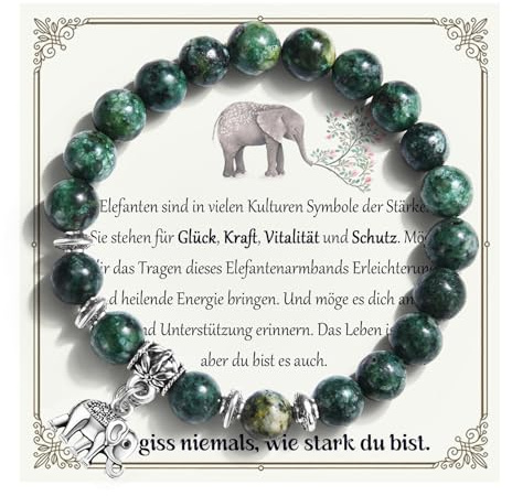 EYQV Geschenke für Frauen, Elefanten Mutmacher Aufmunterung Geschenk für Sie, Elefant Armband für Mama Schwester Freundin Tochter Nichte Ehefrau zum Geburtstag Weihnachten