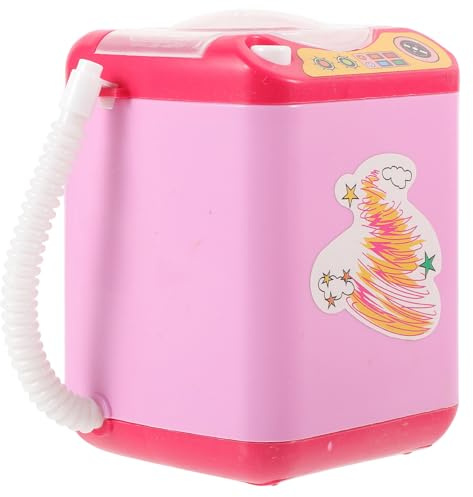 Limpiador Mini de Maquillaje Rosa Eléctrico Brochas | Plástico, Limpieza de Múltiples Formas y Materiales, 2 Pilas Aaa No Incluidas