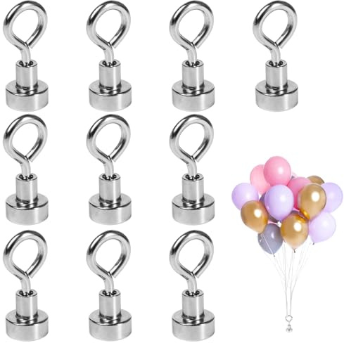 10 Stück Ballongewichte für Heliumballons, 12mm Magnetballongewicht Ballonständer Heliumballongewicht Magnetballongewicht Wiederverwendbare, Luftballon Ständer für Hochzeiten, Geburtstage, Weihnachten