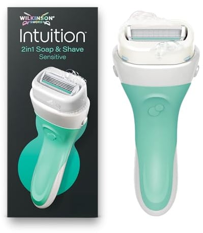 Wilkinson Sword Intuition Soap & Shave Sensitive Rasierer, 1 Ersatzklinge