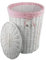 DVier Wäschekorb, Weide weiß D.32 H.48cm 22WRd-a