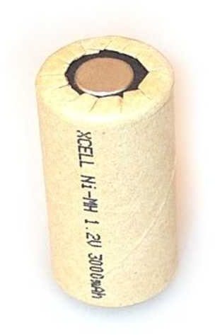 Akku Zelle Xcell Sub-C 1,2V / 3000mAh Pappmantel