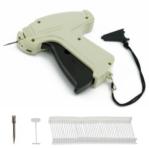 Pokornys – Etikettierpistole Arrow 9S Standard im Set mit 1 Ersatznadel + 1.000 Heftfäden Standard 40mm – Heftpistole zur Befestigung von Preisschildern an Textilgewebe wie Kleidung, Lederwaren UVM.
