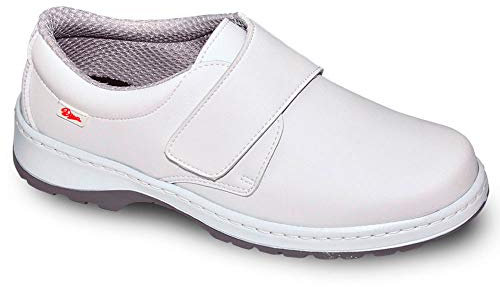 DIAN Milan-SCL Liso Color Blanco Talla 39, Zapato de Trabajo Unisex Certificado CE EN ISO 20347 Marca
