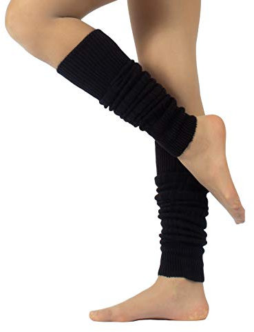 CALZITALY | BEINSTULPEN IN ANGORAOPTIK | SCHWARZ, GRAU, WEISS | EINHEITSGRÖSSE | ITALIAN HOSIERY (Schwarz)