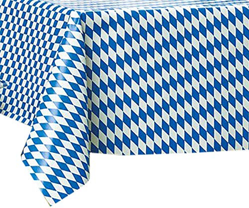 Partytischdecke Lackfolie 100 x 250 cm Farbe wählbar Bayrische Raute abwaschbare Tischdecke