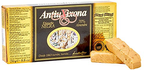 Antiu Xixona - Nougat étiquette noire Jijona Supérieur, 250 g