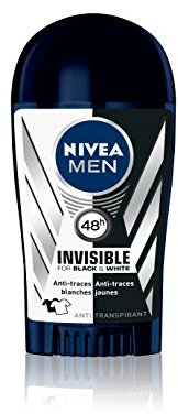 Nivea Men Deodorant Stick Invisible For Black & White Power 40 ml – 3er Pack (3 x 40 ml)