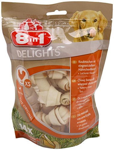 8in1 Delights Kauknochen XS - Beutel 14 Stück - Sie erhalten 1 Packung/en; Packungsinhalt 14 Stück