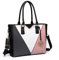 Miss Lulu Handtasche Damen, Taschen PU Leder, Schultertaschen Shopper Tote Bag Handtaschen V-förmiges Design Synthetic Ledertasche Mit Abnehmbarem Schultergurt