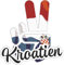 INDIGOS UG Auto Aufkleber Kroatien - Victory - Sieg - Autoaufkleber selbstklebend für Auto - Heckscheibe, Spoiler, Laptop, Sport - 10x8cm