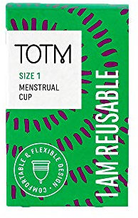 TOTM Eco-Friendly Menstrual Cup for Periods | Size 1 | Reusable Cup with Soft, Flexible Fit | Eco-Friendly Period Care | Reliable & Zero-Waste Protection