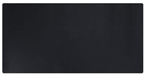 KINGFOM Schreibtischunterlage für den Schreibtisch, PU-Leder, Schreibunterlage mit komfortabler Schreibfläche (120 x 60 cm, Schwarz)