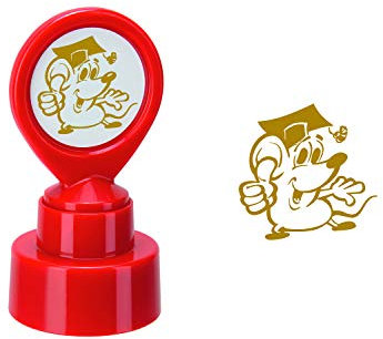 COLOP Motivationsstempel Lehrerstempel Maus Abdruckfarbe gold, 5 x 2 x 2