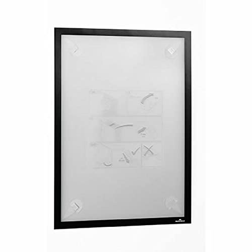 Durable Info-Rahmen Duraframe Wallpaper A3, aufklappbar, schwarz, 484401 | Magnetrahmen mit Klebestreifen für sensible Oberflächen, rückstandslos ablösbar, Magnetverschluss, Made in Poland