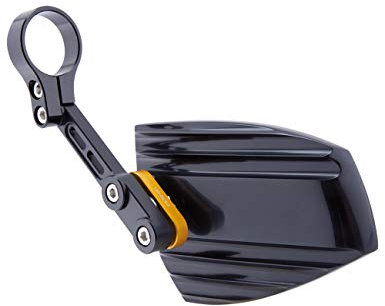 HIGHSIDER Wave Motorrad Lenkerendenspiegel, in 4 Farben, E- geprüft (2er-Pack) (Gold)