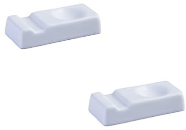 BESTonZON Keramik Essstäbchenhalter 2Er Set Besteckhalter Für Küche Und Tisch Löffel- Und Gabelablage Küchenutensilien Halterung Weiß 5.91 X 2.83 X 2.36 Zoll