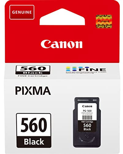 Canon Originaltinte PG-560, Größe Standard, Schwarz, Plastikverpackung (alte Version)