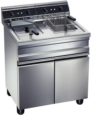 Friteuse gaz sur coffre - 2 bacs 14 litres chacun - Furnotel